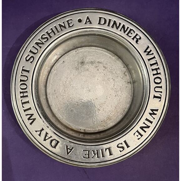 Wilton A Dinner Without Wine Is Like A Day Without Sunshine Champagne/Wine - Picture 2 of 7